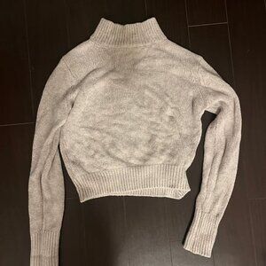 XS Chenille Grey Aritzia sweater